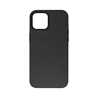 Rixus MagSafe Silikonhülle für iPhone 12 / 12 Pro – Schwarz mit Mikrofaser-Innenfutter