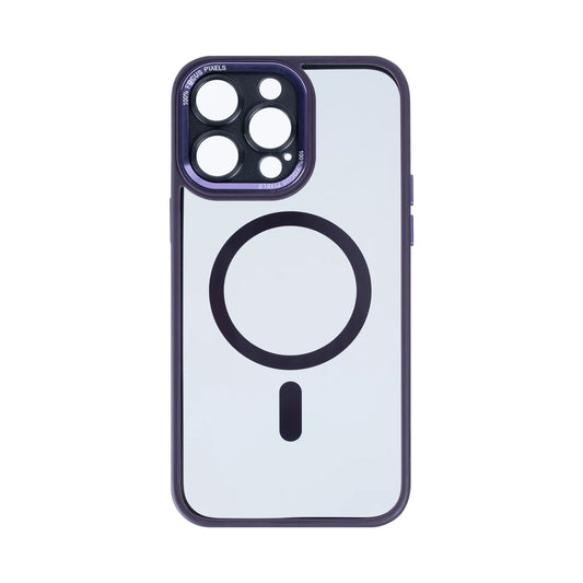 Rixus Schutzhülle für iPhone 12 Pro Max – Violett mit Kameraglasschutz & MagSafe