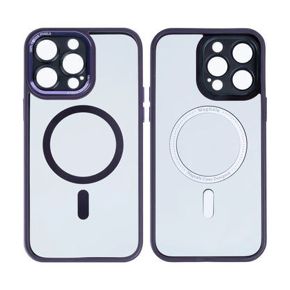 Rixus Schutzhülle für iPhone 12 Pro Max – Violett mit Kameraglasschutz & MagSafe