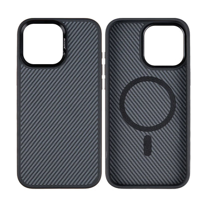 RIXUS Carbon-Look Hülle mit MagSafe für iPhone 12 Pro Max