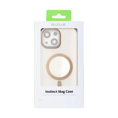 RIXUS Instinct MagCase für iPhone 13 – Desert Titanium mit MagSafe