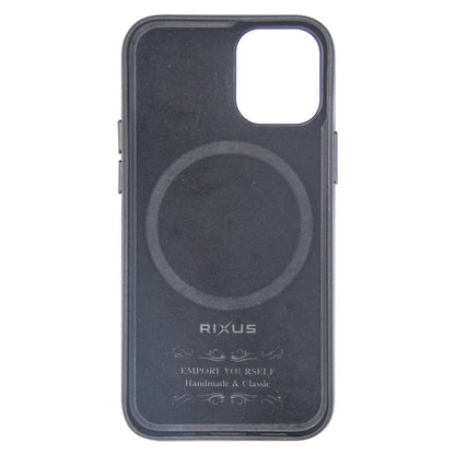 RIXUS iPhone 12 Pro Max Hülle im Leder-Look mit MagSafe – klassisch & funktional
