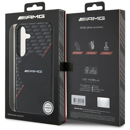 Mercedes-AMG Hardcase für Samsung Galaxy S25+ – Schwarz/Rot | MagSafe-kompatibel