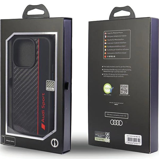 AUDI CARBON Handyhülle iPhone 14 Pro
