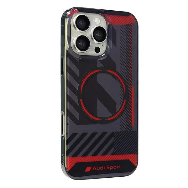 Audi Sport Handyhülle für iPhone 16 Pro – Magnetisch & Sportliches Design