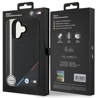BMW M MagSafe Hülle für iPhone 16 – Sportliches Design mit Carbon-Optik