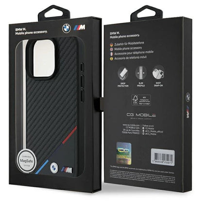 BMW M Carbon Look Hülle für iPhone 16 Pro – MagSafe trifft Motorsport