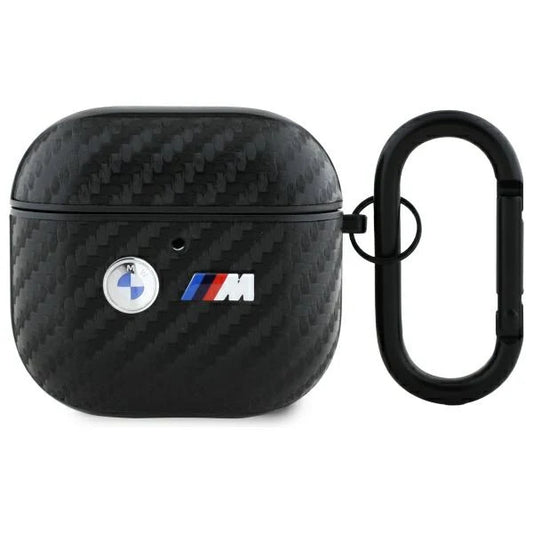 BMW M AirPods Case – Schwarzes Carbon-Design | Kompatibel mit AirPods 4