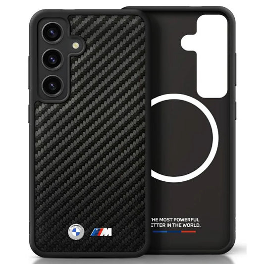 MW M Collection Hardcase mit MagSafe für Samsung Galaxy S25 – Carbon Schwarz