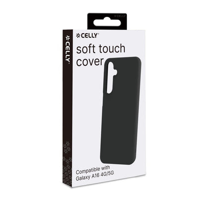 Celly Soft Touch Cover für Samsung Galaxy A16 – Schlanker Schutz im edlen Schwarz