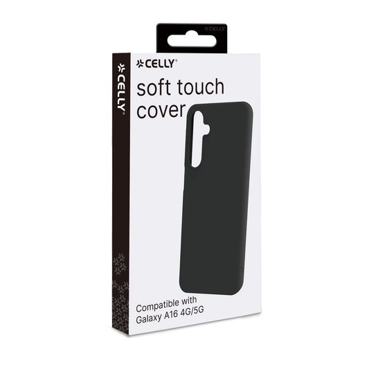 Celly Soft Touch Cover für Samsung Galaxy A16 – Schlanker Schutz im edlen Schwarz