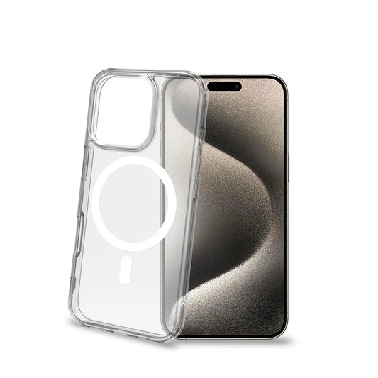 Celly MagSafe Hülle für iPhone 16 Pro – Transparent & Schlank