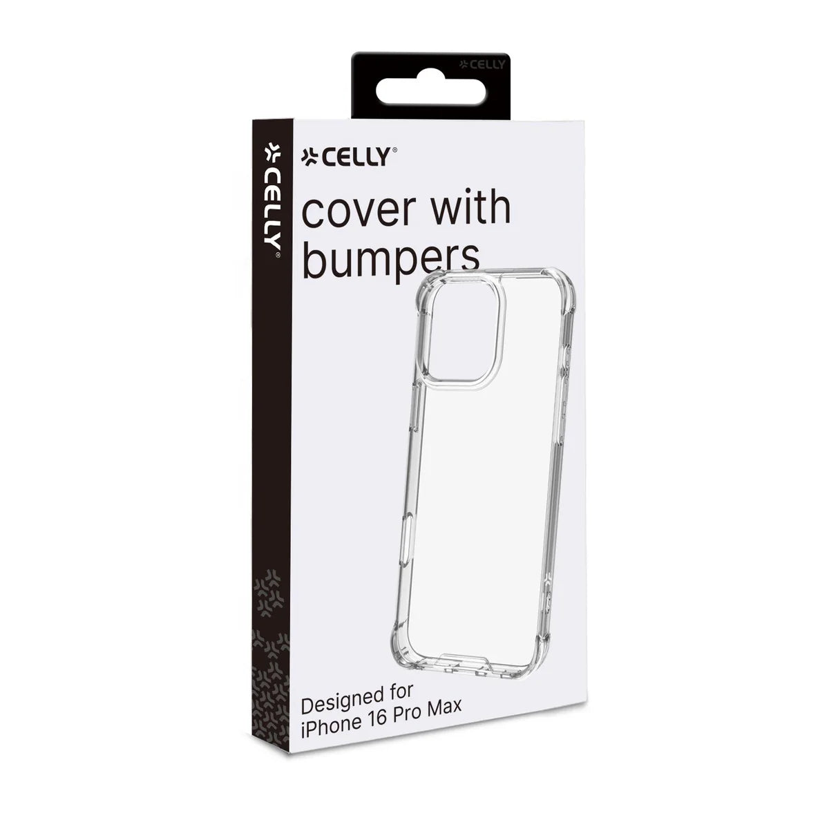 Celly Bumper Cover für iPhone 16 Pro Max – Transparent mit stoßfestem Kantenschutz
