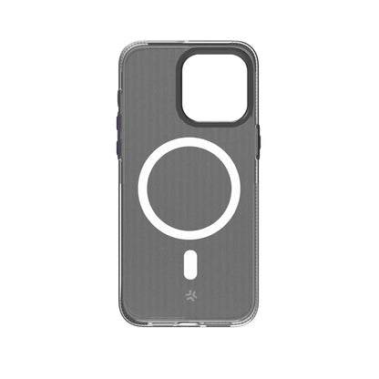 Celly MagSuit Hülle mit MagSafe für iPhone 16 – Schwarz Transparent