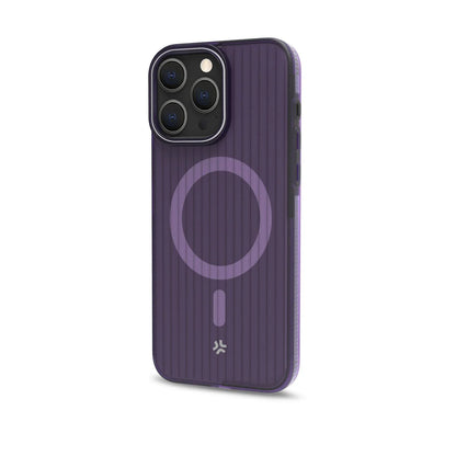 Celly MagSafe Suit Case – Violett Transparent für iPhone 16 Pro Max