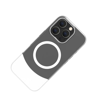 Celly MagSafe Dual-Hülle – Transparent/Weiß – Für iPhone 16 Pro