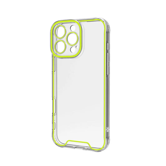 Celly Transparentes Case mit Neon-Rändern für iPhone 16 Pro