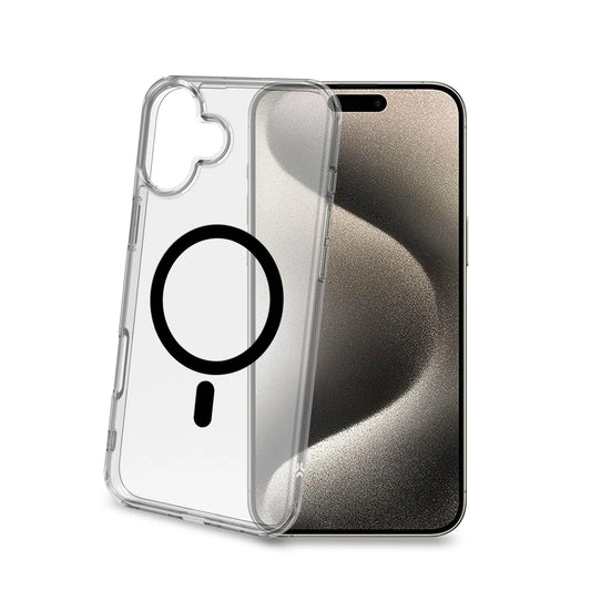 Celly MagSafe Transparent Case für iPhone 16 Plus – Klarer Schutz trifft magnetische Power
