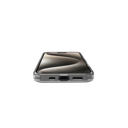 Celly GelSkin Hülle mit MagSafe für iPhone 16 – Transparent mit Rosa MagSafe-Ring