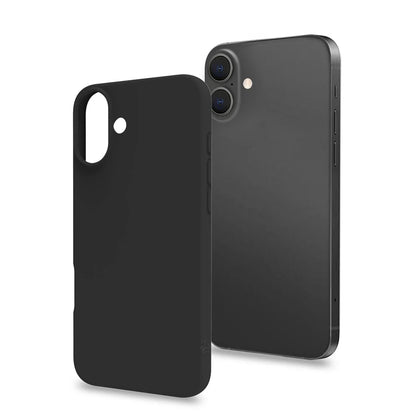 Celly Soft-Touch Cover für iPhone 16 Plus – Schwarz, schlicht & sicher