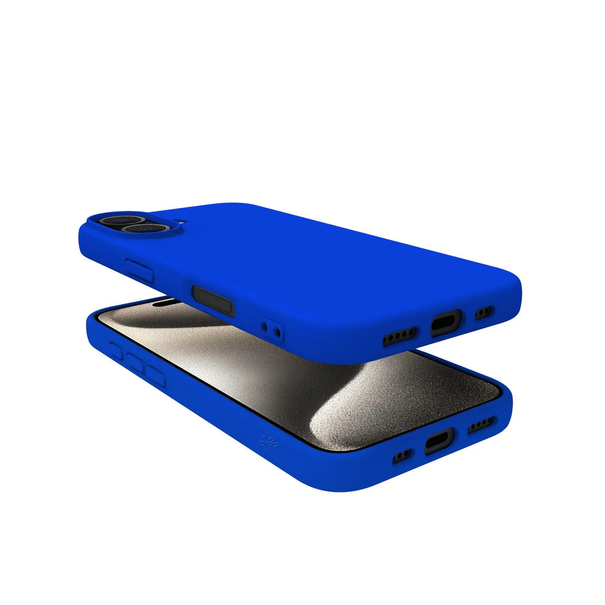 Celly Cromo Silikonhülle für iPhone 16 – Blau