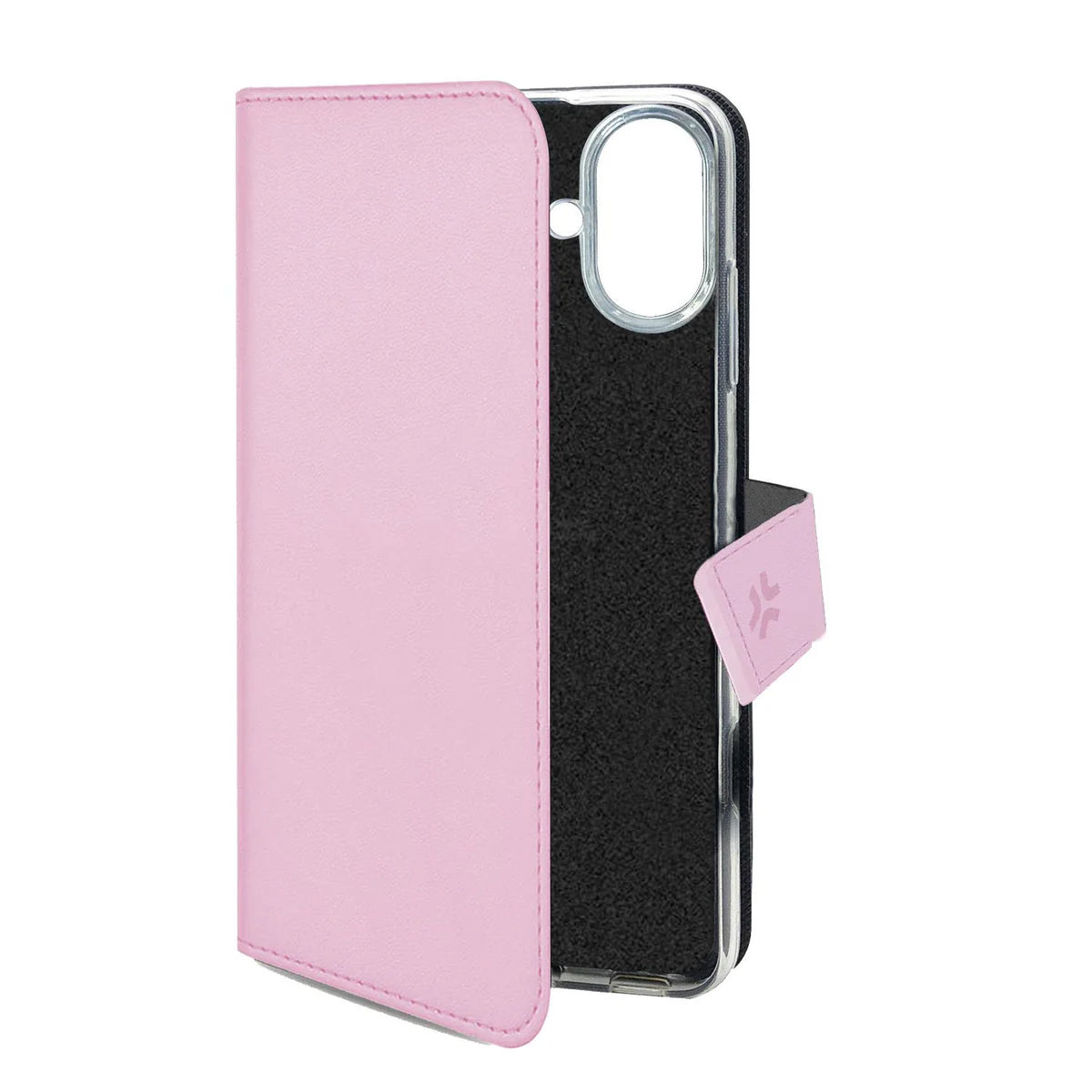 Celly Wallet Case für iPhone 16 – Rosa