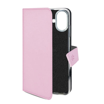 Celly Wallet Case für iPhone 16 – Rosa