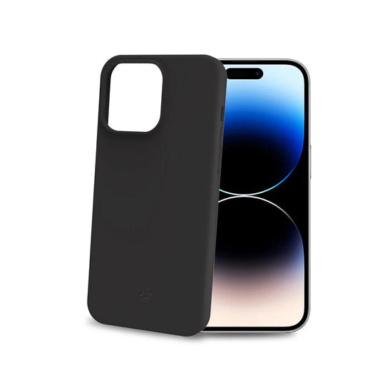 Celly Cromo Silikonhülle für iPhone 16 Pro Max – Schwarz, schlank & stoßfest