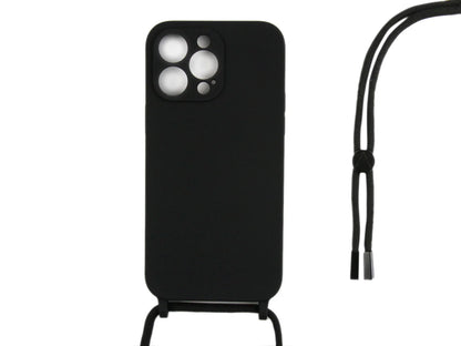 Rixus Silikon Hülle mit Umhängeband – für iPhone 12 Pro