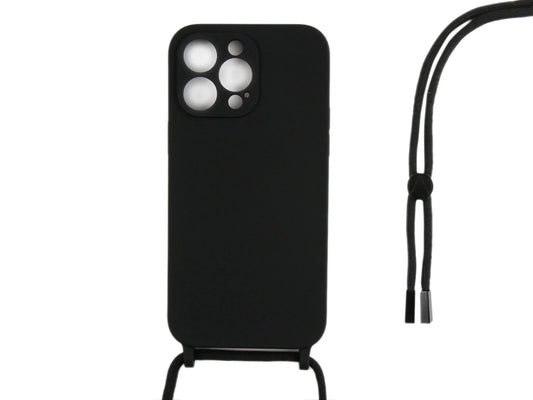 Rixus Silikon Hülle mit Umhängeband – für iPhone 12 Pro