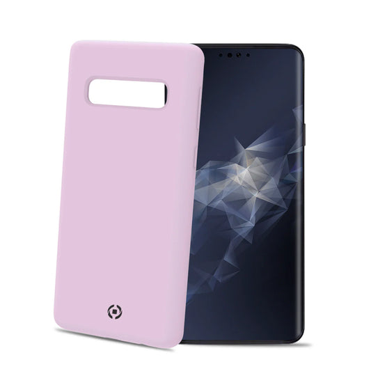 Celly Silikon Hülle Rosa für Samsung Galaxy S10+