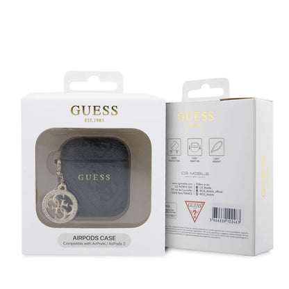 GUESS AirPods Case für AirPods 1 & 2 – Schutzhülle mit Logo & Anhänger