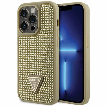 GUESS Hülle für iPhone 16 Pro – Pink Glitter mit MagSafe