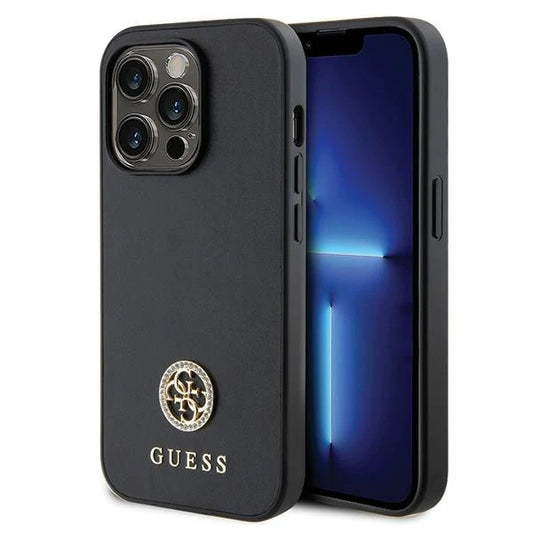 Guess 4G Charm Hardcase für iPhone 15 Pro Max – Schwarz