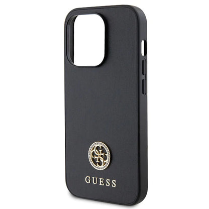 Guess 4G Charm Hardcase für iPhone 15 Pro Max – Schwarz