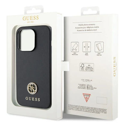 Guess 4G Charm Hardcase für iPhone 15 Pro Max – Schwarz