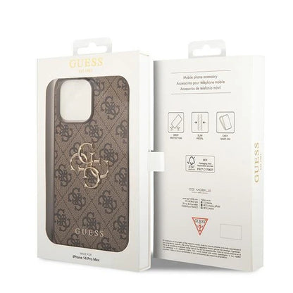 Guess 4G Brown Hardcase für iPhone 15 Pro Max – Braun