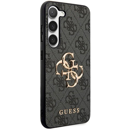 Guess Schutzhülle für Samsung Galaxy A55 – Logo Collection, Gold/Schwarz