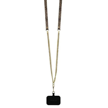GUESS 4G Crossbody Hülle mit Kette – für iPhone 16 (Braun)