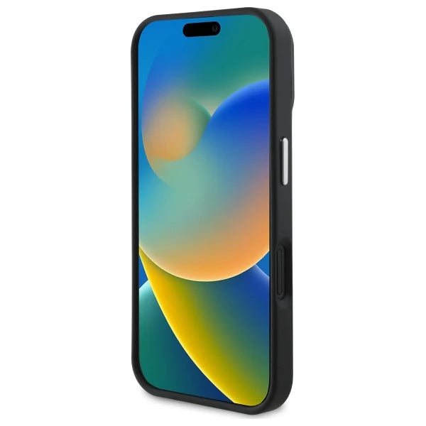 GUESS Triangle Logo Hülle – Elegantes Case für iPhone 16 (Schwarz)