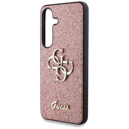 Guess Glitter Logo Hülle für Samsung Galaxy S25+ – Rosegold