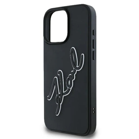 Karl Lagerfeld Hülle Schwarz für iPhone 16 Pro – Minimal. Edel. Iconic.