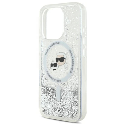 Karl Lagerfeld Glitzer Hülle iPhone 16 Pro – Silber | LimTel Accessoires