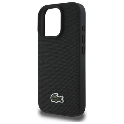 Lacoste Hülle für iPhone 16 Pro – Schwarz – Original & MagSafe-kompatibel