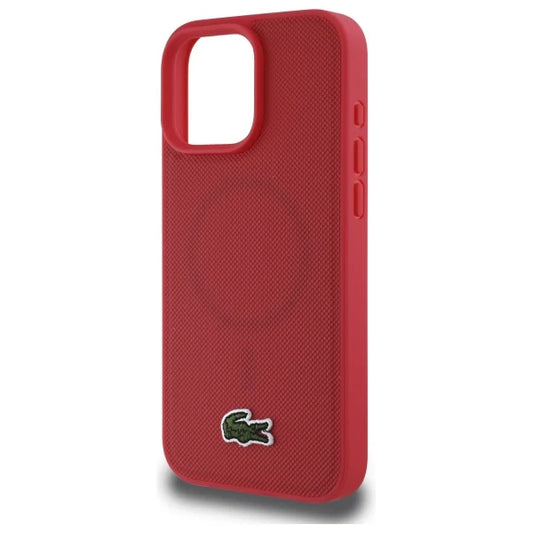 Lacoste Hülle für iPhone 16 Pro – Rot – Original & MagSafe-kompatibel
