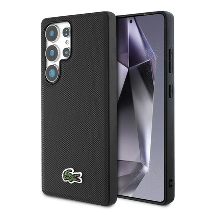 Lacoste Hardcase für Samsung Galaxy S25 Ultra – Schwarz | MagSafe-kompatibel
