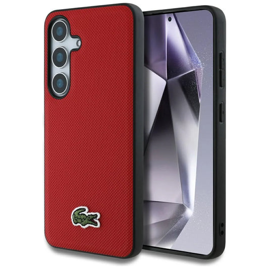 Lacoste PVC Hardcase für Samsung Galaxy S25 – Rot