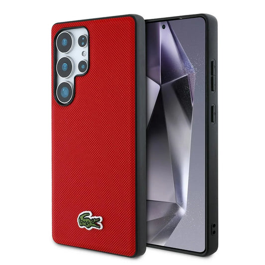 Lacoste Hardcase für Samsung Galaxy S25 Ultra – Rot | Offizielles Lacoste Logo