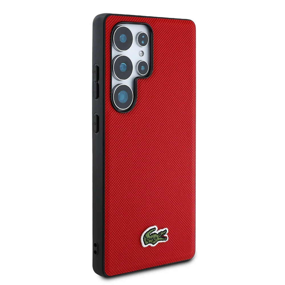 Lacoste Hardcase für Samsung Galaxy S25 Ultra – Rot | Offizielles Lacoste Logo