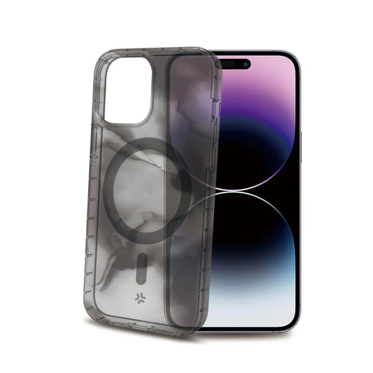 Celly MagSafe Case für iPhone 15 Pro Max – Black Marble